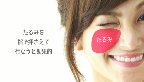 目の下のたるみをとる,エクササイズ,ウインク,やり方,手順,写真