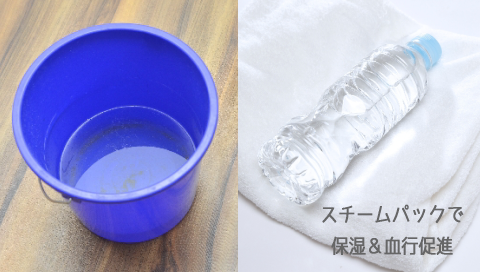 目の下のたるみをとる,スチームパック,効果,やり方,ポイント,手順